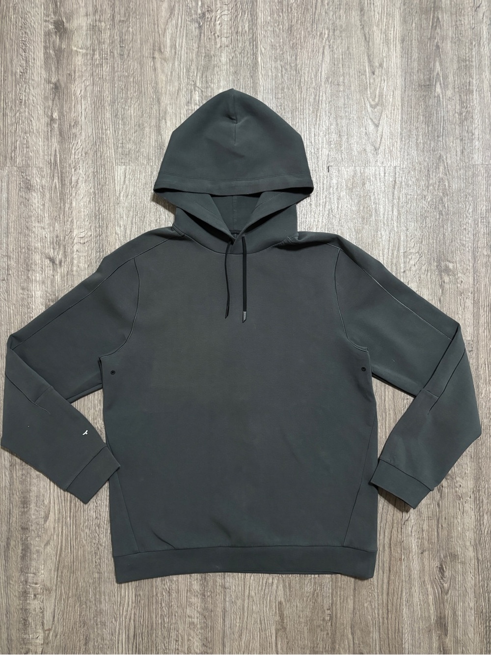 Brady Men’s Charcoal Green Performance Hoodie Size L Athletic Minimalist